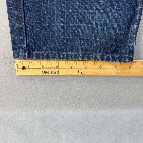 Vintage Levi's 514 Men's Slim Straight Jeans Size W33/L32 Zipper Back Pockets - Picture 6 of 14